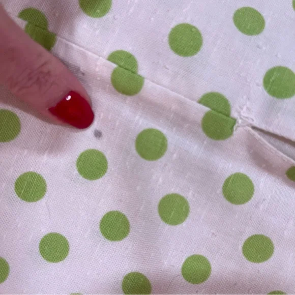 Vintage 60 70 Mod MCM Polka Dot Coquette Girl Cropped Top Maxi Skirt Set Dress - Picture 16 of 17